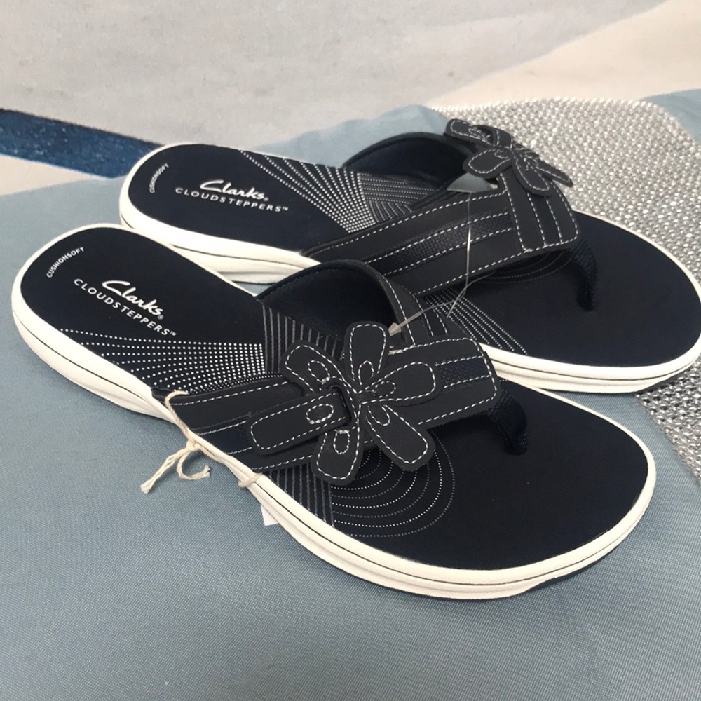 Clark’s navy sandals